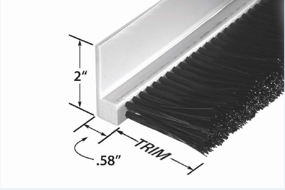 Image of Rigid PVC – 90-degree Profile with (3) Rows of Filament