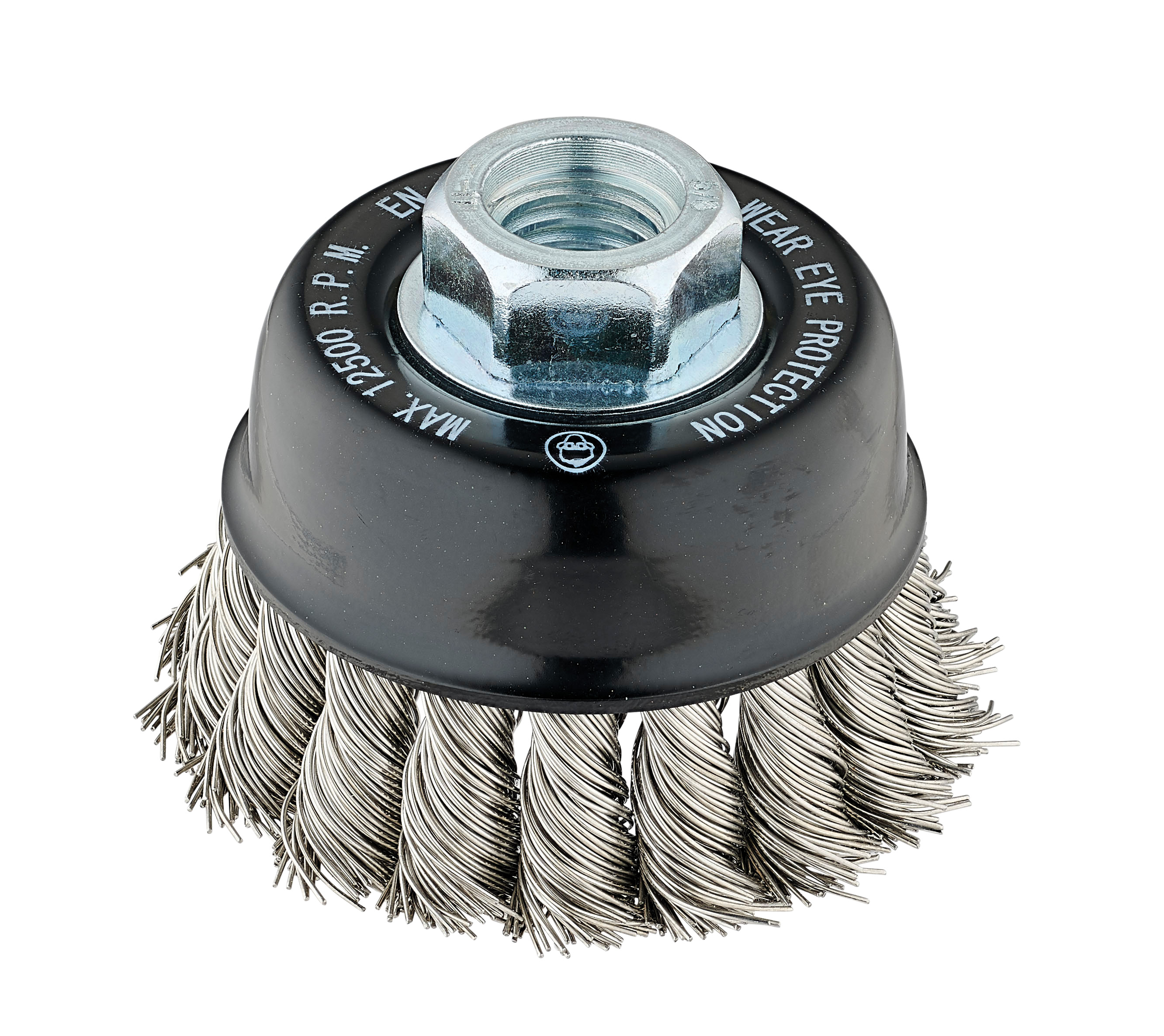 Image of Twisted Knot Wire Cup Brushes – Stainless Steel 