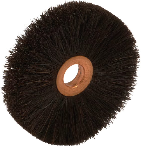 Image of Black Horsehair Wheel Brushes