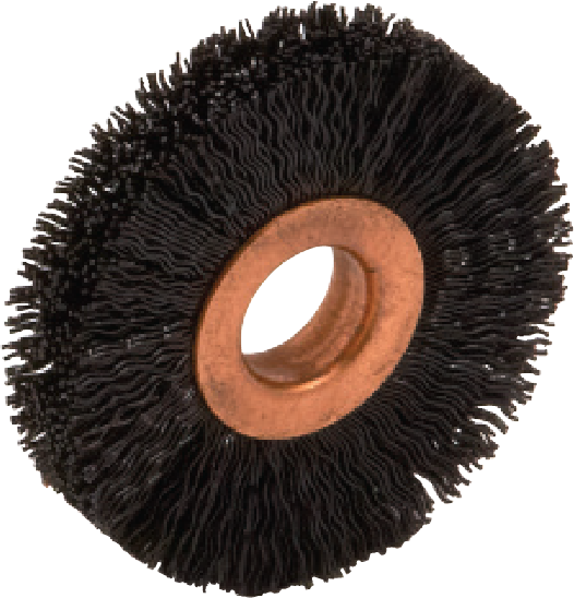 Image of Crimped Black 6-12 Nylon Wheel Brushes